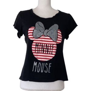 Disney MINNIE MOUSE black short sleeved tee
